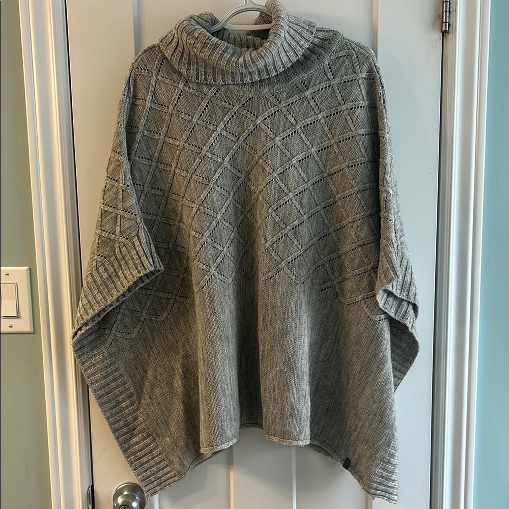 Roots wool blend poncho